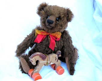 Artist Mohair Bear 16" Collectors Teddy Bear Biff Made for Pud Bears