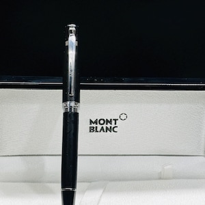 Rare Montblanc Meisterstuck Around the World in 80 Days Doue Classique Blue INK Ballpoint Pen With Box