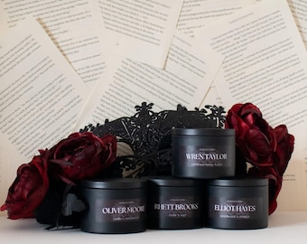Ruthless Desires Character Zapachowe Świece | Dark Romance Bookish Candles