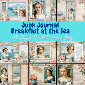 19 Junk Journal, sea, breakfast, png
