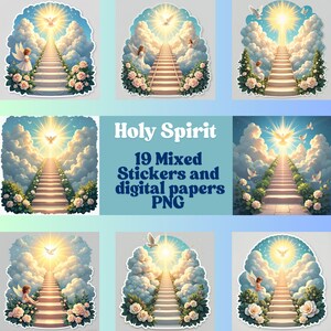 Holy Spirit, stickers, digital paper, scrapbooking, png