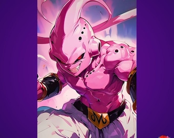 Kid Buu Metal Poster - Dragon Ball Anime Wall Art