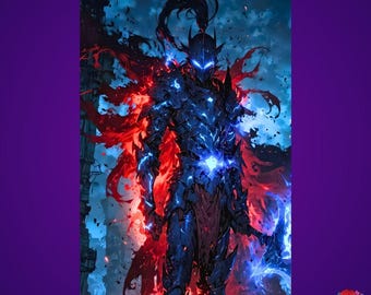 Igris Shadow Commander Metal Poster - Solo Leveling Anime Wall Art