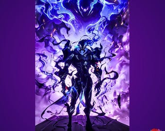 Beru the Ant King Metal Poster - Solo Leveling Anime Wall Art