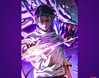 Yuta Okkotsu Metal Poster - Jujutsu Kaisen Glossy Aluminum Wall Art