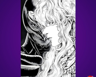 Griffith Metal Poster - Berserk Anime Wall Art
