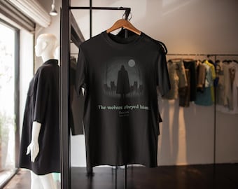 Halloween Dracula Tshirt, Dracula and Wolves Tshirt, Vampire Tshirt, Count Dracula Shirt from  Bram Stoker's Gothic Novel