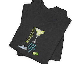Margarita Lovers Unisex Tee, Fun Summer Shirt, Beach Wear, Cocktail Party T-shirt, Gift for Tequila Enthusiasts