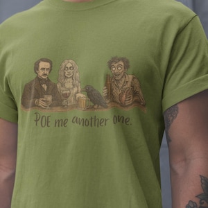 Edgy Literary Quote Tee, Poe Lovers Shirt, Halloween Tshirt, Teacher Gift, Gift for Bookworms