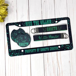 Officially Licensed Kiss The Villain Car Accessories, Gareth Carson Merch, The Heathens Merch, Author Rina Kent, Dark Romance Gift