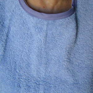 Terry Adult Bib lavender Shirt Protector extra long