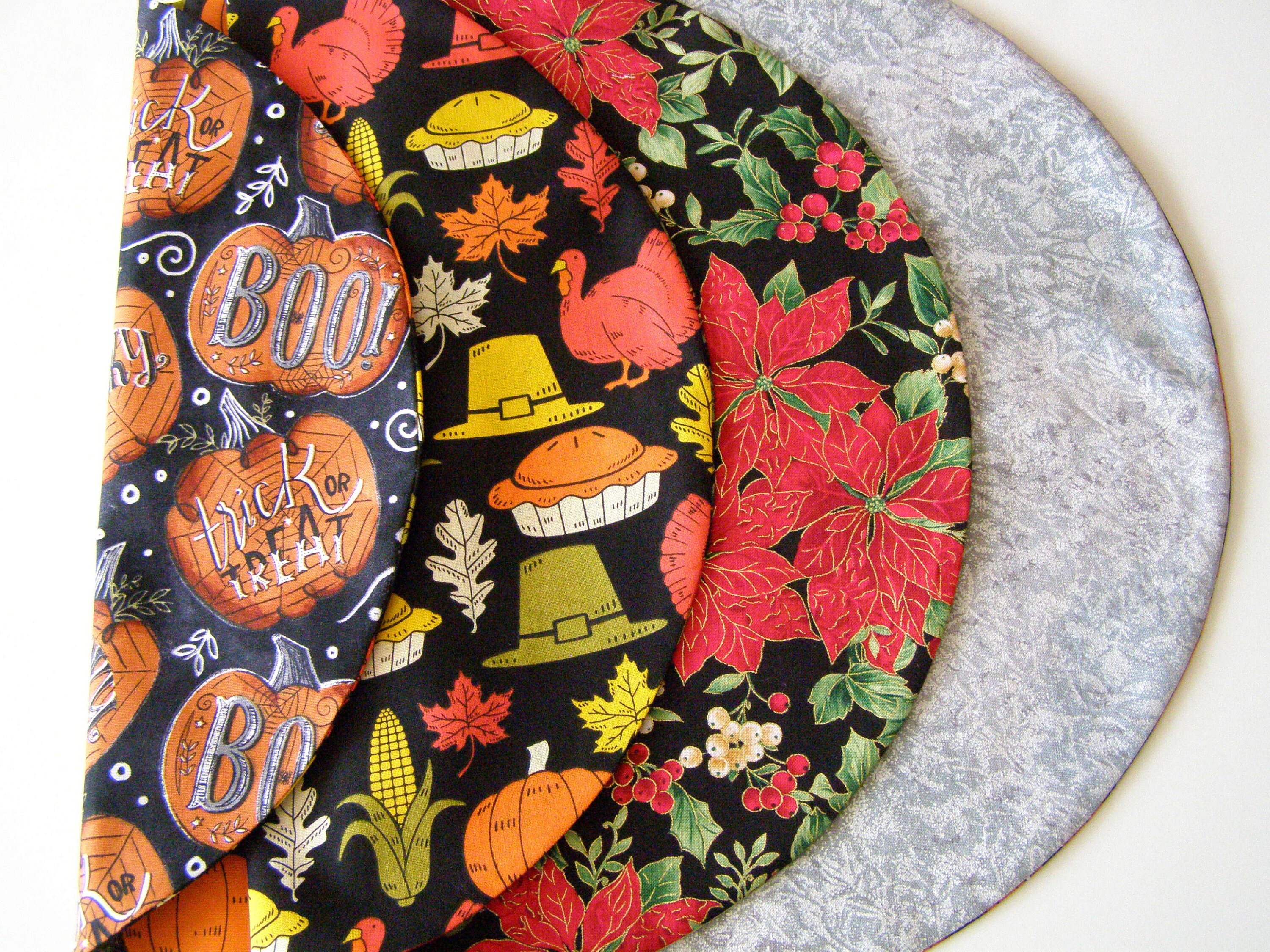 Placemat 4sided Octjan Winter Seasons Centerpiece Base Etsy UK