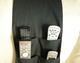 Black Remote Caddy Organizer 4 pocket