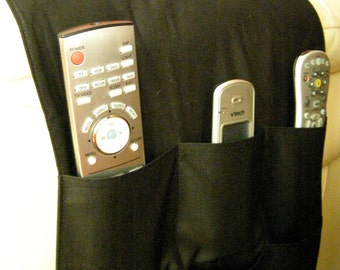 Black Caddy for Remote Controls 6 pocket