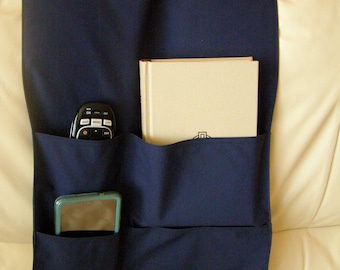 Navy Remote/Electronics/Book Gadget 4 pocket caddy