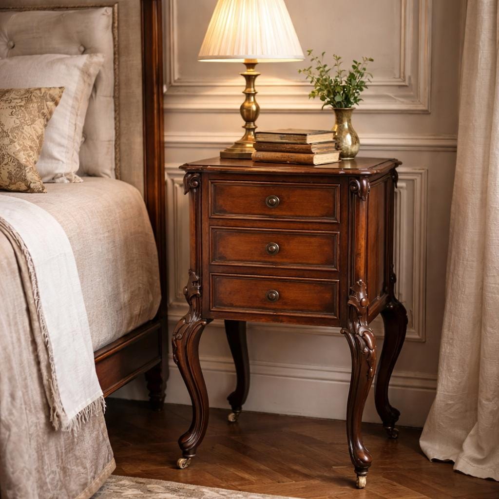 Louis Philippe Bedside Table - Etsy