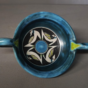 Lucio Liguori Raito – Ciotola/tegamino con pesci blu – Ceramica vietrese (2)