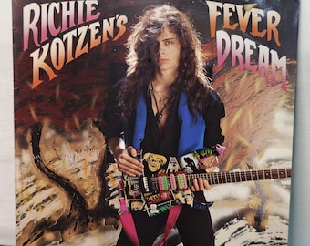 Richie Kotzen – Fever Dream – 1990 LP Roadrunner Records RR 9367 1 – 33 RPM hard rock guitar shred vinyl collectible