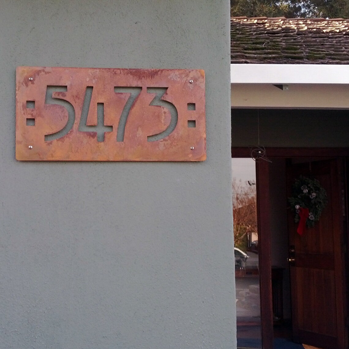 Craftsman Style House Numbers CUSTOM Mission Style Address Etsy