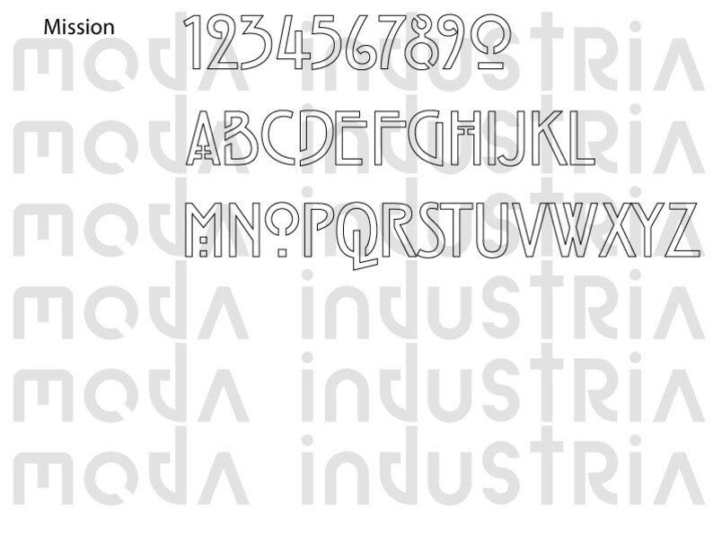 Craftsman Style House Numbers CUSTOM Mission Style Address Etsy