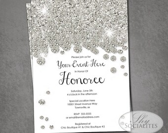 black tie invitation etsy