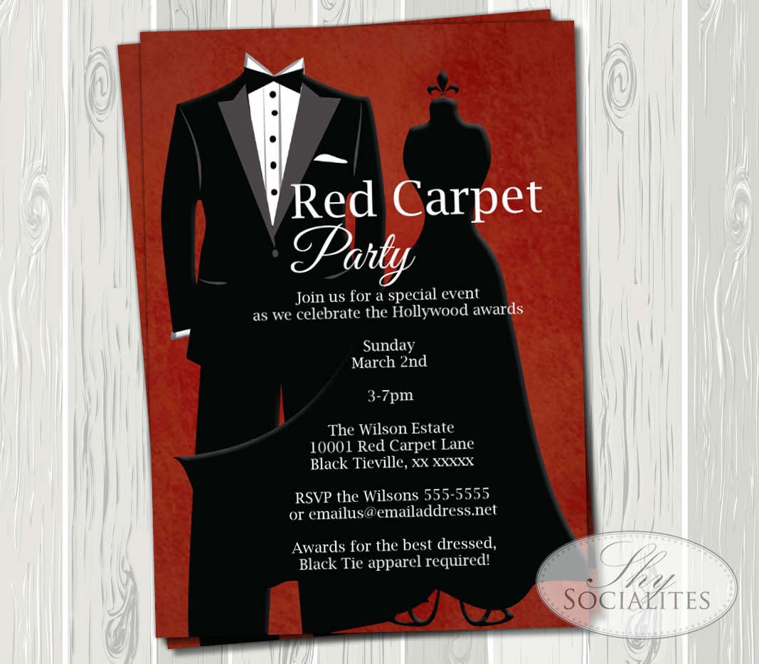 Prom Themed Birthday Invitations 8