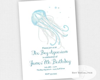 Jellyfish Invitation - Etsy