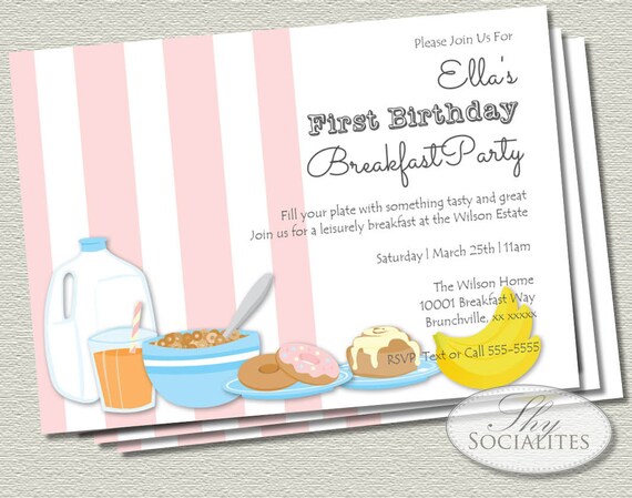 Join Us For Breakfast Invitation 3