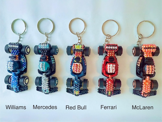 キラキラ輝くF1ミニフィギュア レゴカーキーチェーン - Etsy 日本