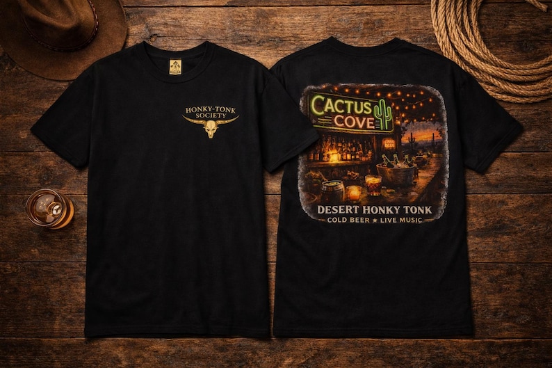 Cactus Cove Desert Honky Tonk Tee