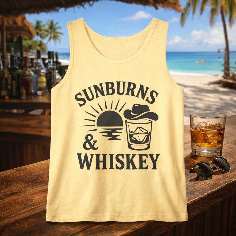 Sunburns Whiskey Tank Top