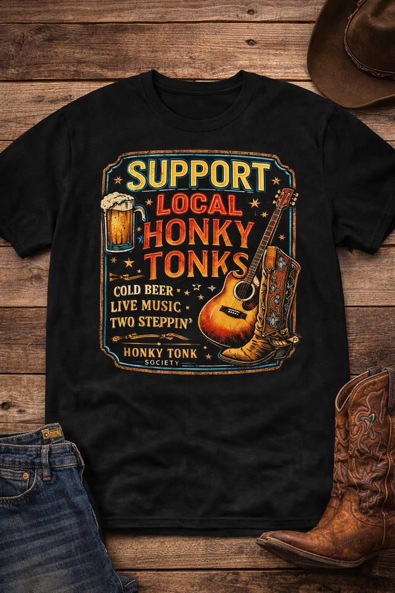 Cold Beer Loud Guitars Local Stages T-Shirt