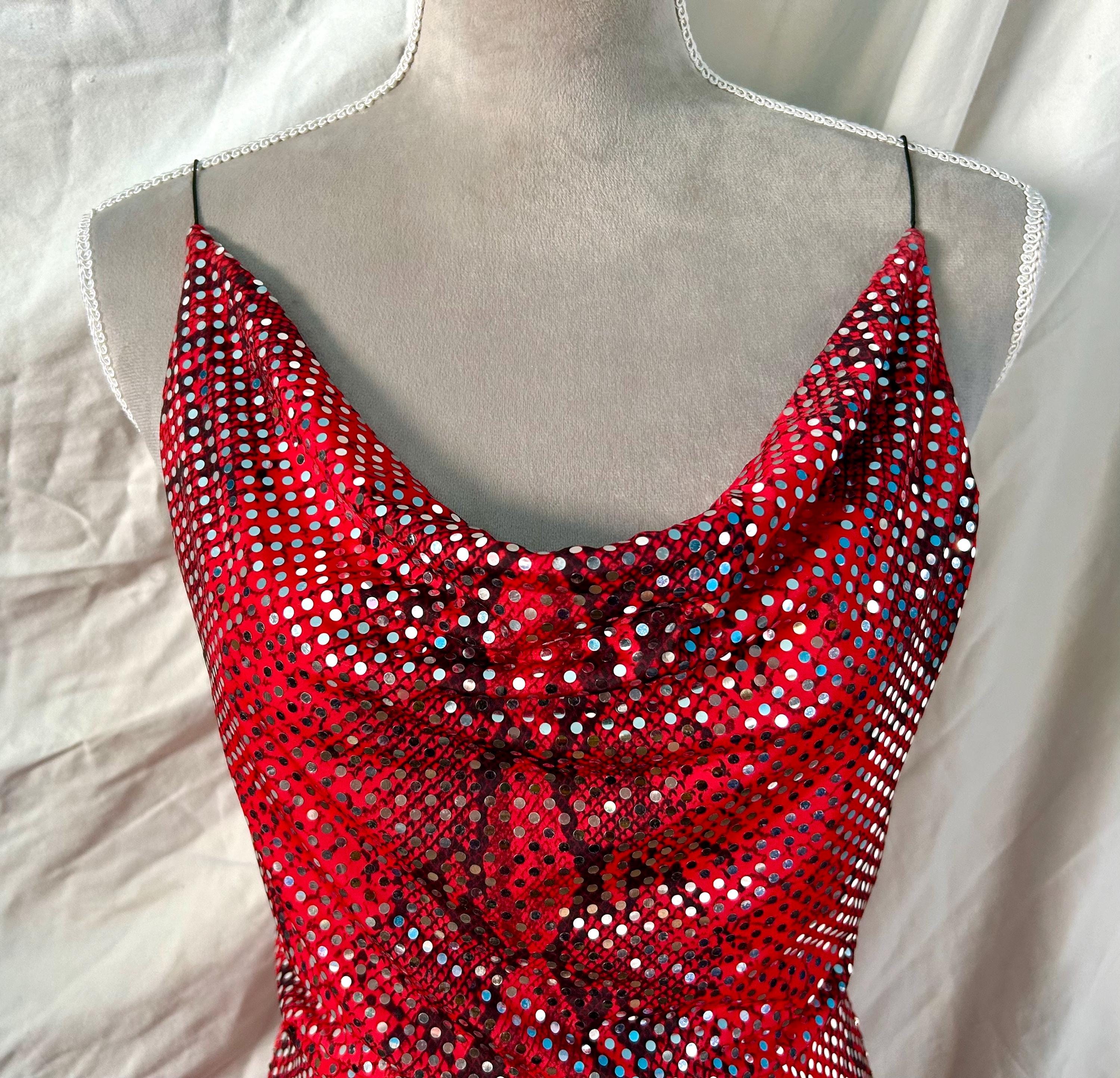 slim fit dress slacks Sequin Cowl Neck Maxi Slip Dress main image 1