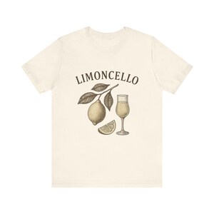 Limoncello Short Sleeve Tee | Vintage Lemon Shirt, Unisex Summer Top, Gift for Cocktail Lovers, Citrus Vibe T-Shirt, Lemonade Apparel