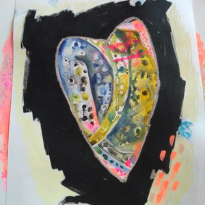 Original painting &#39;Give them some love n5&#39; original mixed-media painting by HunkiiDorii