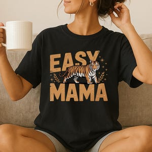 Easy Tiger Comfort Colors T-Shirt, Vintage Distressed Tiger Shirt, Oversized Retro Tiger Tee, Trendy Grunge Indie Boho Shirt, Graphic Tee