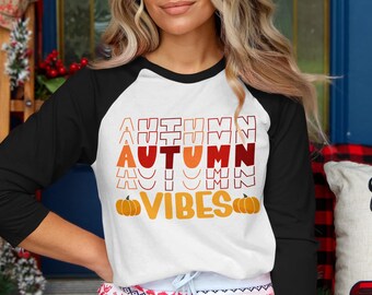 Camiseta con gráficos Autumn Vibes, camiseta de otoño, camiseta Pumpkin Patch, ropa acogedora de otoño, top gráfico de temporada