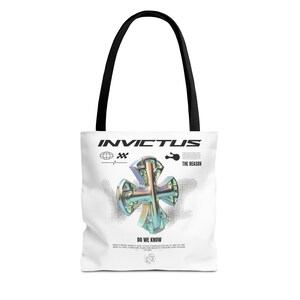 Invictus AOP Tragetasche – Stilvolle Canvas-Tasche für jeden Anlass, modische Einkaufstasche, Turnbeutel, Strand-Essential, schickes Geschenk