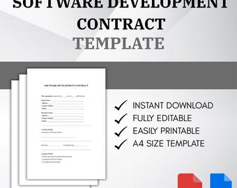 Softwareontwikkelingscontract pdf DOC | Sjabloon voor overeenkomst voor webapp-ontwikkelaars | Formulier IT-projectservice
