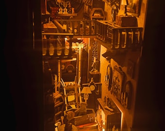 Book Nooks made with a lot of love and frustrations . 3D puzzles made to order and I can do requested book nooks if you order ahead