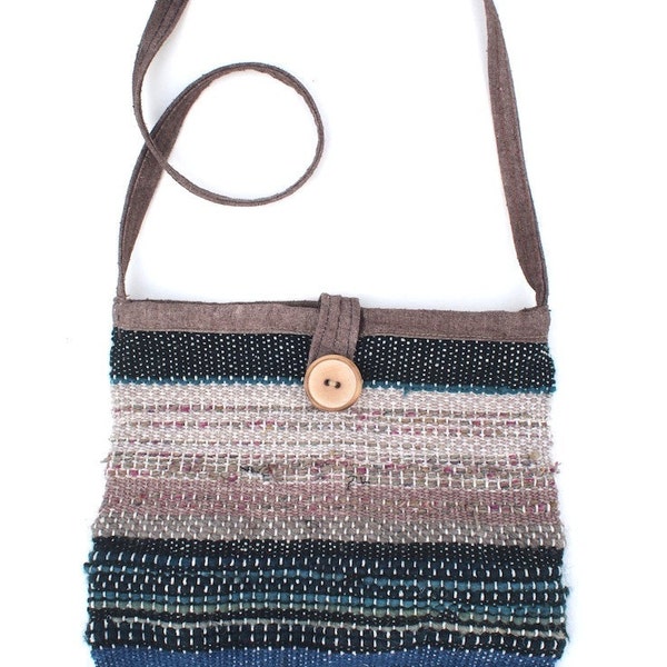 SALE! Funky Little Purse - Hand Woven in Silk, Cotton and Superfine Wools