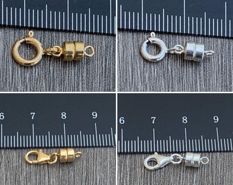 Silver SUPVOX 2pcs Magnetic Clasp Converter for Jewelry Necklace Bracelet Sterling Silver Gold-Plated Magnetic Clasp Silver SUPVOX 2pcs Magnetic Clasp Converter for Jewelry Necklace Bracelet Sterling Silver Gold-Plated Magnetic Clasp