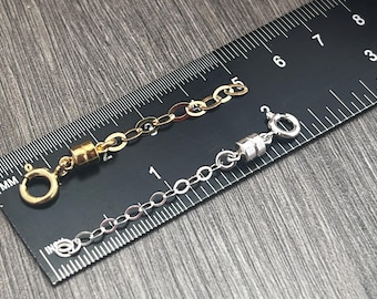 Magnetic Clasp with Extension - Sterling Silver or 14kt Gold Filled