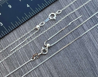 Replacement Necklace - Sterling Silver Adjustable Necklace with add your own beads / charm option  - No jewelry making experience needed
