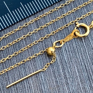 Replacement Necklace - 14kt Gold Filled Adjustable Necklace with add your own beads / charm option-  No jewelry making experience needed