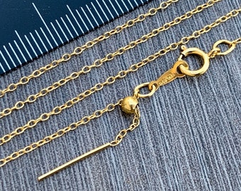 Replacement Necklace - 14kt Gold Filled Adjustable Necklace with add your own beads / charm option-  No jewelry making experience needed