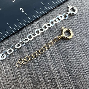 14kt Gold Filled or Sterling Silver Necklace Extenders in all Sizes - Ships out from USA