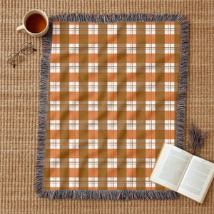 Cozy Plaid Cotton Throw Blanket – Home Décor, Housewarming or Picnic Gift