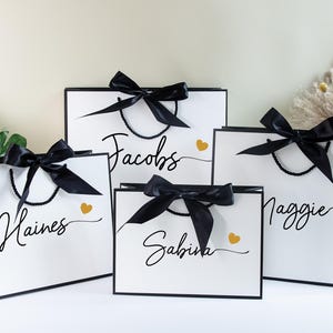 Sacchetti regalo personalizzati con nome, sacchetti regalo con nastro e corda, sacchetti regalo di ringraziamento, sacchetti regalo di compleanno, sacchetti regalo per damigelle d&#39;onore, sacchetti regalo per matrimoni