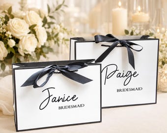 Sacchetti regalo per matrimonio, sacchetti regalo personalizzati per damigelle d'onore, sacchetti per addio al nubilato, sacchetti regalo per la festa nuziale, sacchetti regalo di ringraziamento, sacchetti regalo eleganti